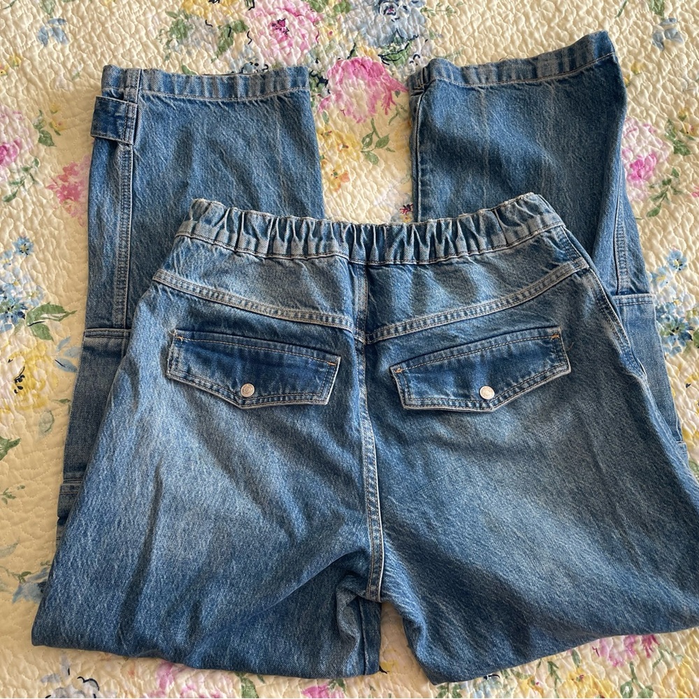 Free people cargo denim baggy pants - Picture 3 of 6